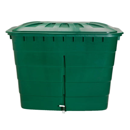 Water barrel rectangular green 520 ltr. (incl. lid)