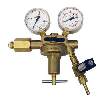 CO2 reducing valve incl. solenoid valve