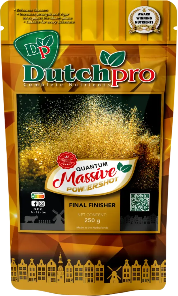 Dutch Pro Quantum Powder. De afharder van Dutch Pro. Het is een extreme Bloeistimulator voor de bloeifase.